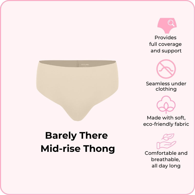 Barely There Mid-rise Thong
